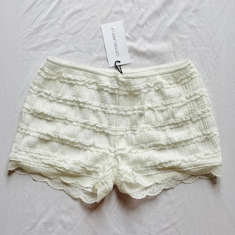 Windsor Women's White and Cream Shorts